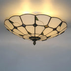 16 Inch Tiffany Style Stained Glass Ceiling Light