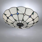 16 Inch Tiffany Style Stained Glass Ceiling Light