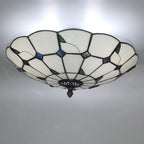 16 Inch Tiffany Style Stained Glass Ceiling Light