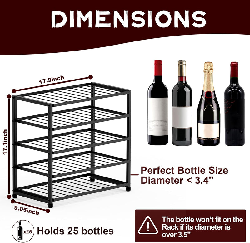 16 Inch Wine Rack with Light LED Liquor