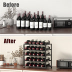 16 Inch Wine Rack with Light LED Liquor