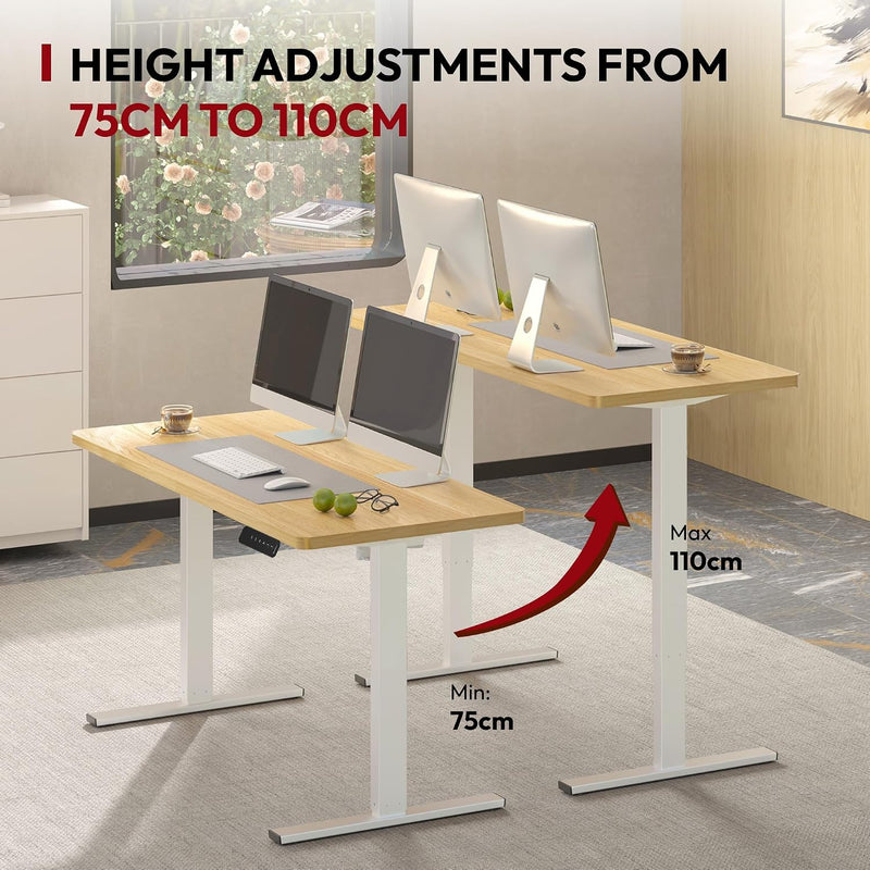 160 X 60 Electric Standing Desk Height Adjustable