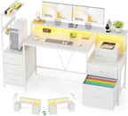 160CM Computer Desk with Printer Stand and Storage