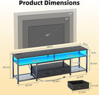 160CM TV Stand Cabinet Unit with Charging Station