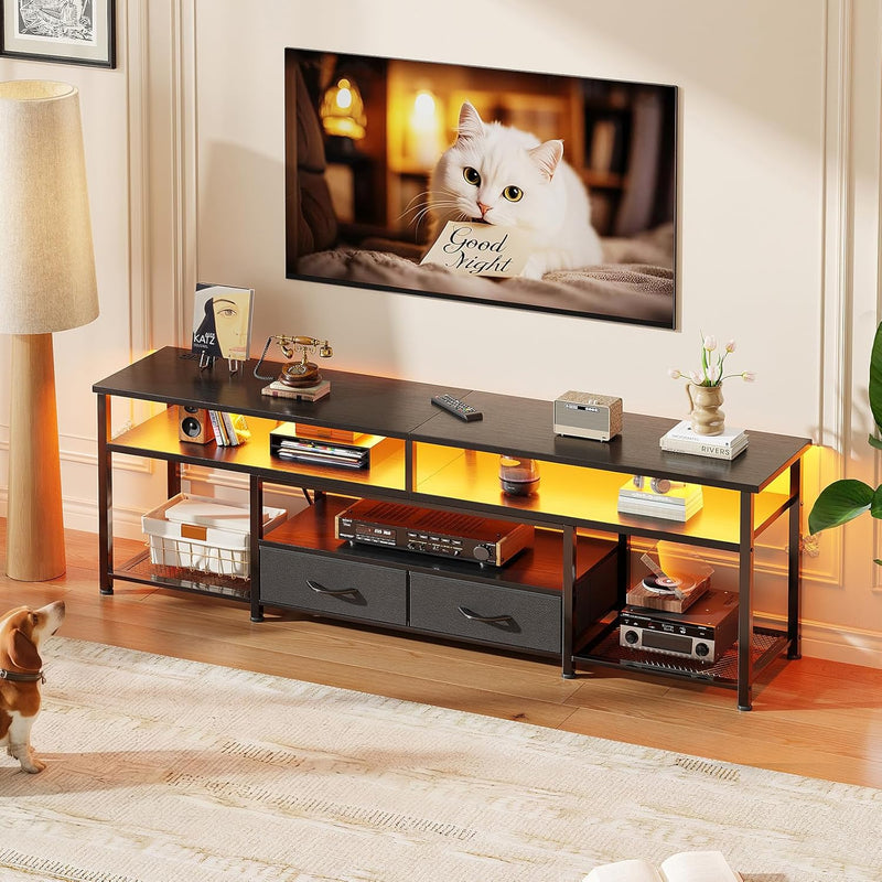 160CM TV Stand Cabinet Unit with Charging Station