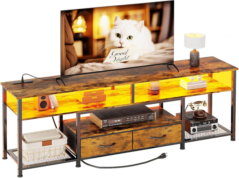 160CM TV Stand Cabinet Unit with Charging Station