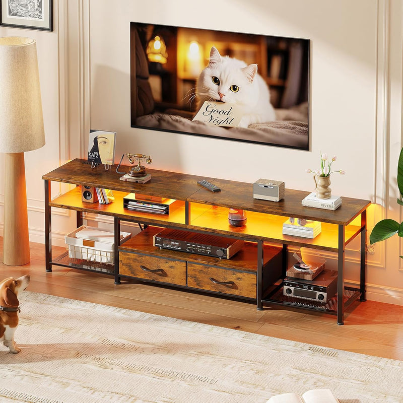 160CM TV Stand Cabinet Unit with Charging Station