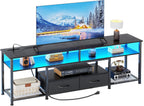 160CM TV Stand Cabinet Unit with Charging Station