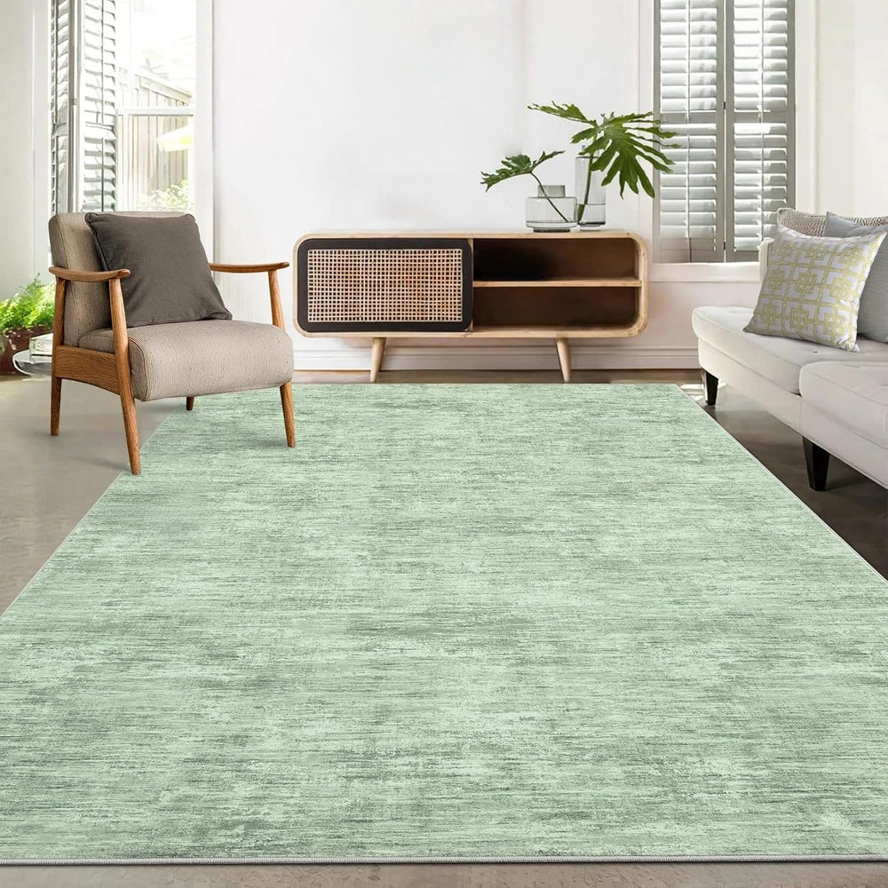 Modern Solid Rug Living Room Washable