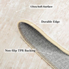 Modern Solid Rug Living Room Washable