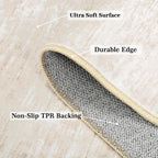 Modern Solid Rug Living Room Washable