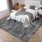 Modern Solid Rug Living Room Washable