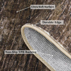 Modern Solid Rug Living Room Washable