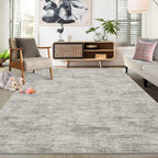 Modern Solid Rug Living Room Washable
