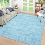 Modern Solid Rug Living Room Washable