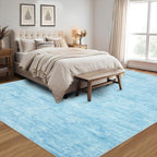 Modern Solid Rug Living Room Washable