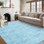 Modern Solid Rug Living Room Washable