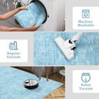 Modern Solid Rug Living Room Washable