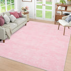 Modern Solid Rug Living Room Washable