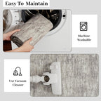 Modern Solid Rug Living Room Washable