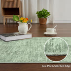 Modern Solid Rug Living Room Washable