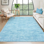Modern Solid Rug Living Room Washable