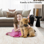 Modern Solid Rug Living Room Washable