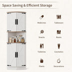 165CM Tall Corner Storage Cabinet with Barn Doors