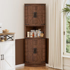 165CM Tall Corner Storage Cabinet with Barn Doors