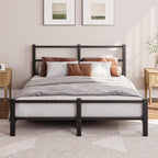 16CM Low Profile Bed Frame with Headboard Metal