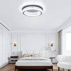 17.7in Crystal Flush Mount Ceiling Light 48W 6000K