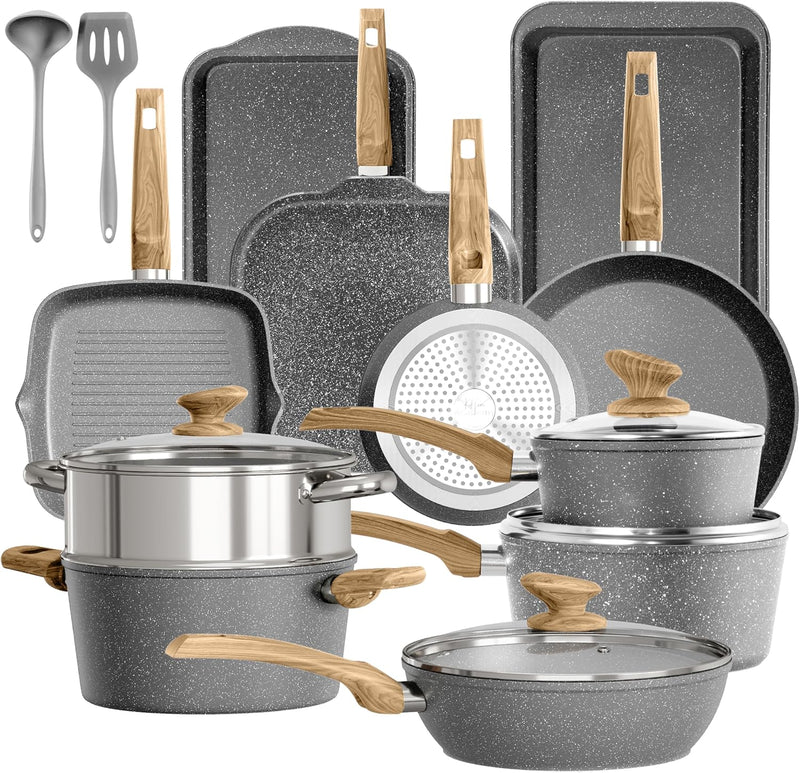 17 Pieces Non Stick Pots and Pans Set