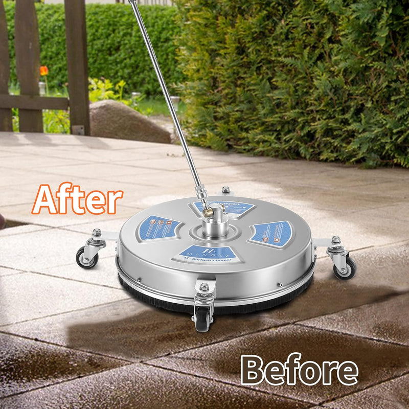 17'' Pressure Washer Surface Cleaner for Patios