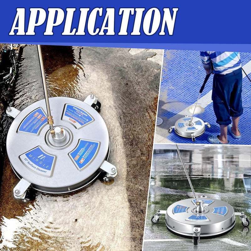 17'' Pressure Washer Surface Cleaner for Patios