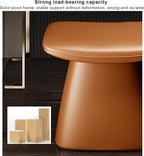 17" Vanity Stool Makeup Chair Solid Wood Foot