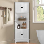 173CM Tall Corner Cabinet Slim Freestanding Bookcase Shelf