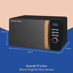 17L 700W Scandi Compact Manual Microwave