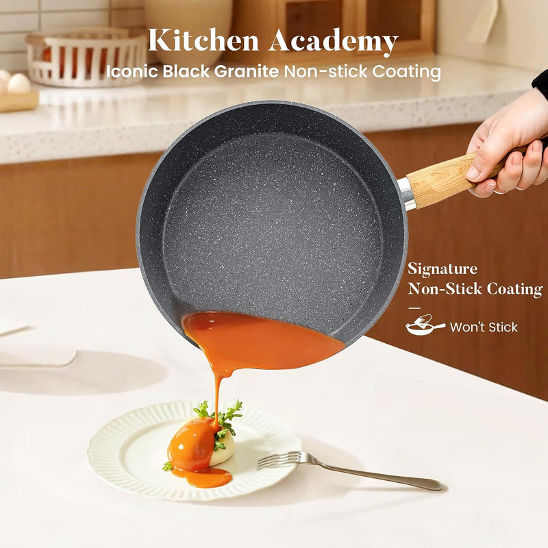 17pcs Induction Hob Pan Set Granite Cookware Sets