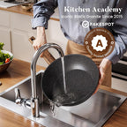 17pcs Induction Hob Pan Set Granite Cookware Sets