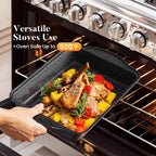 17pcs Induction Hob Pan Set Granite Cookware Sets