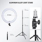 18 Inch 45CM LED Ring Light with Tripod