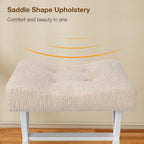 18-Inch Large Vanity Stool Chair Bench with Metal