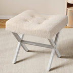 18-Inch Large Vanity Stool Chair Bench with Metal