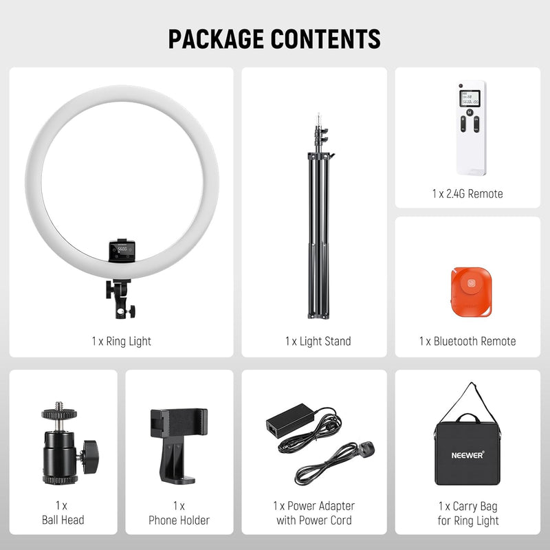 18" LED Ring Light with Tripod Stand Phone