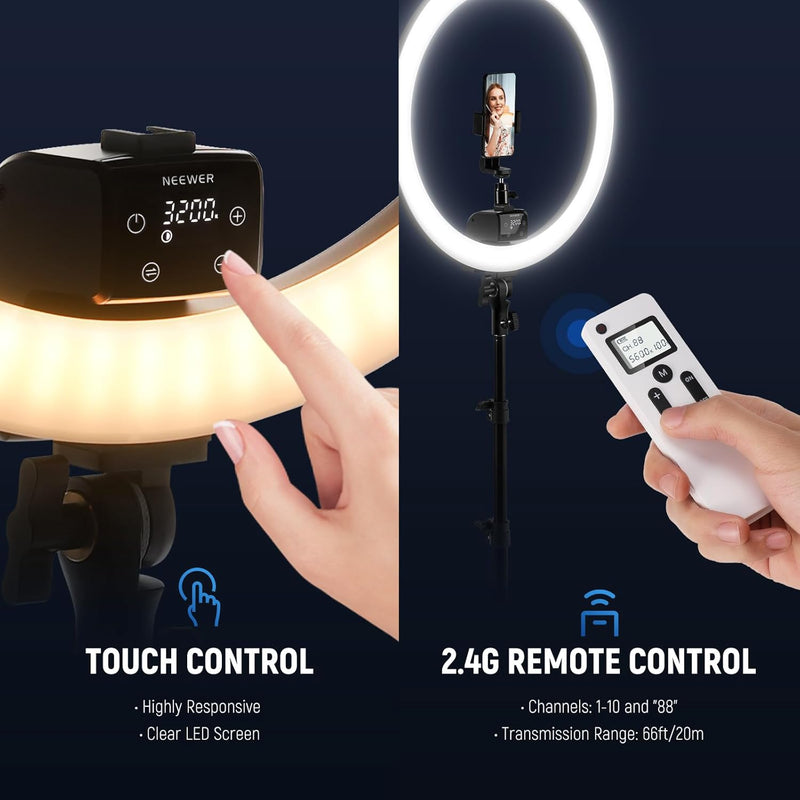 18" LED Ring Light with Tripod Stand Phone