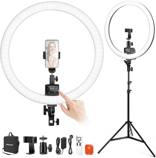 18" LED Ring Light with Tripod Stand Phone