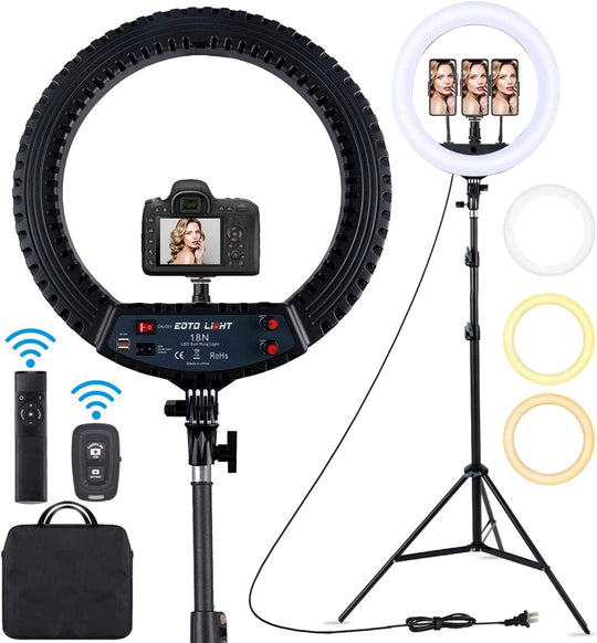 18 Inch LED Ring Light with Tripod Stand