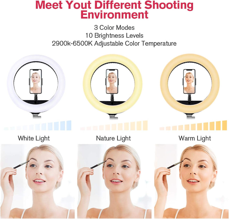 18 Inch LED Ring Light with Tripod Stand