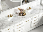 18-Inch Rectangle Undermount Bathroom Sink Porcelain Ceramic