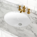 18-Inch Rectangle Undermount Bathroom Sink Porcelain Ceramic